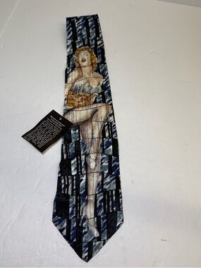 Vintage Bernard of Hollywood Silk Tie featuring Marilyn Monroe